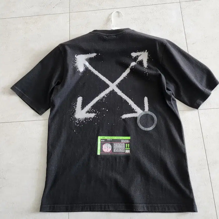[BUNJANG] Nike Off-White Short Sleeve T-shirt Black / 나이키 x 오프화이트 반팔 티셔츠 블랙