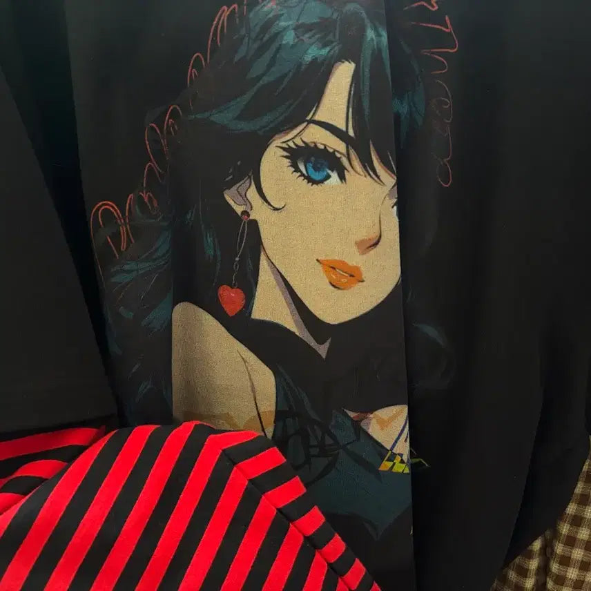 [BUNJANG] Glack Love Other Layered Hoodie / 글랙 러브아더 레이어드 후드 티셔츠