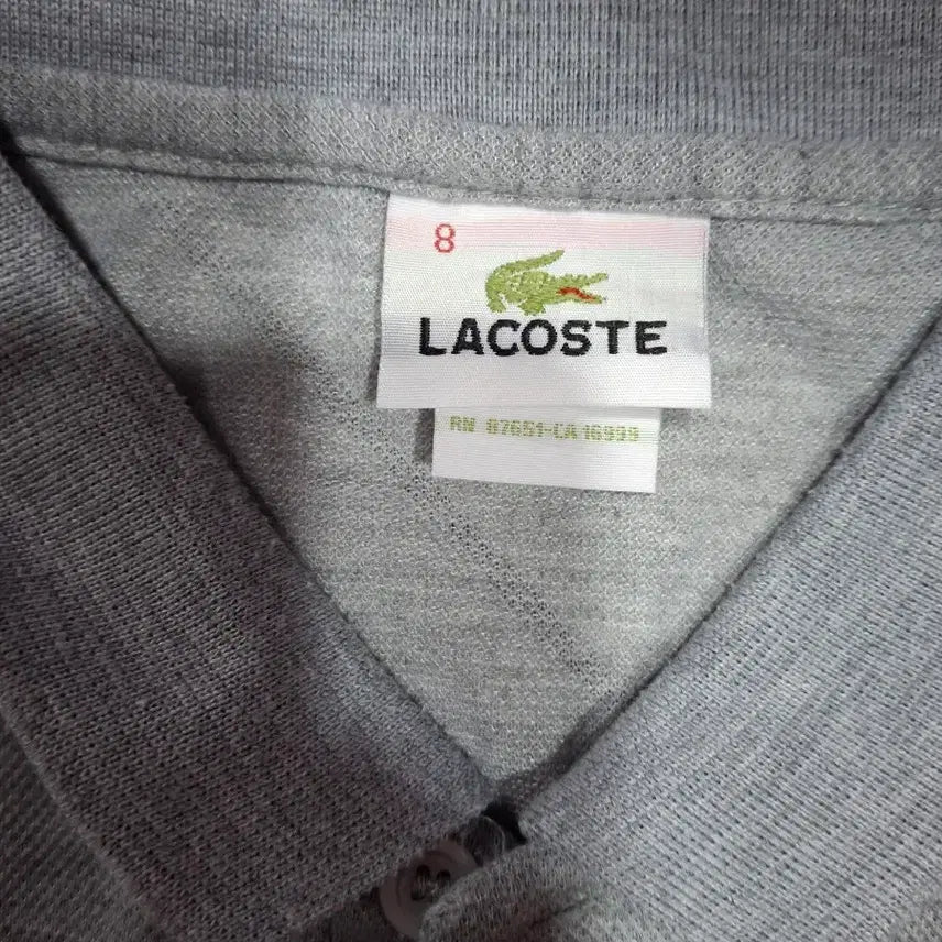 [BUNJANG] Lacoste Gray Polo Shirt / 라코스테 그레이 반팔 폴로티셔츠