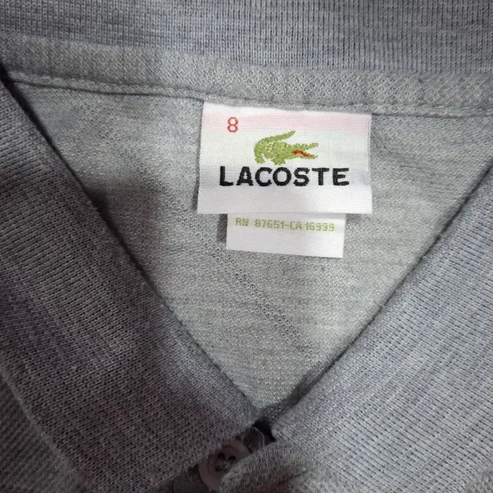 [BUNJANG] Lacoste Gray Polo Shirt / 라코스테 그레이 반팔 폴로티셔츠
