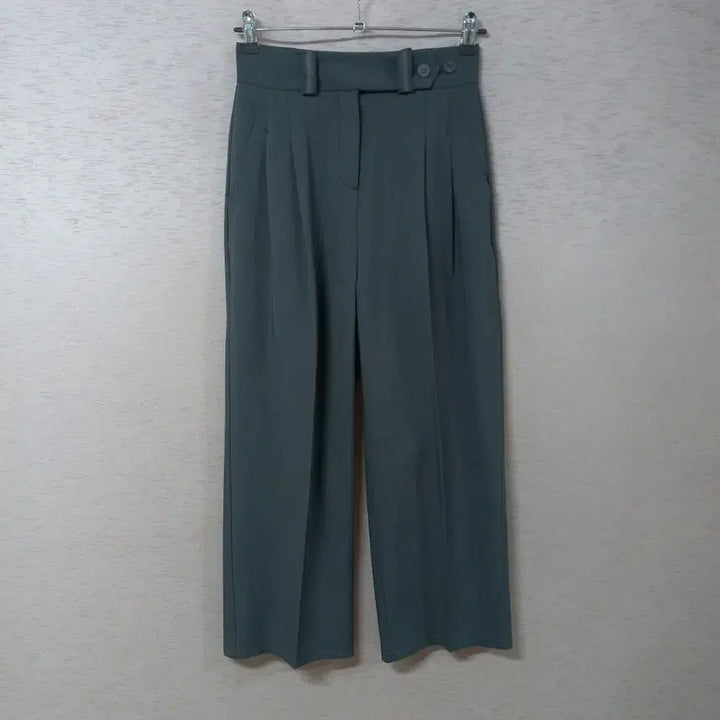 [SOLD OUT] B4-15/그레이 투턱 와이드팬츠 여성