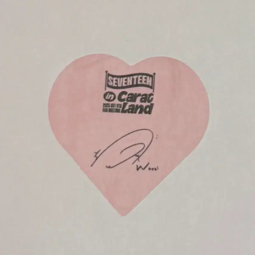 [BUNJANG] Seventeen Woozi Signed Confetti / 캐럿랜드 캐랜 우지 사인 컨페티