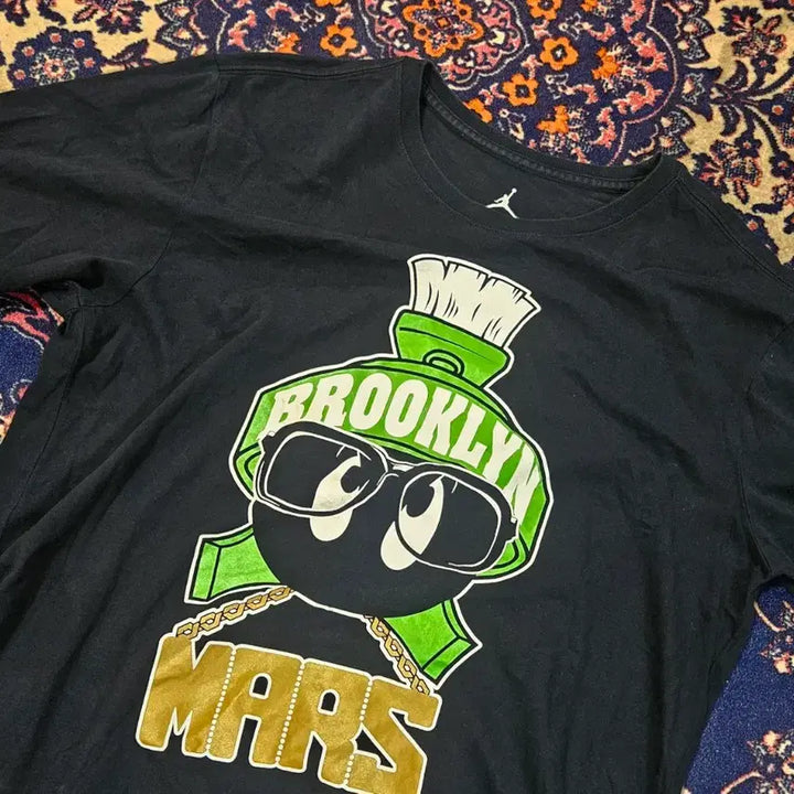 [BUNJANG] Nike Jordan Marvin Mars Black Short Sleeve T-shirt / 나이키(Nike) 조던 마빈말스 블랙 반팔티셔츠  L size