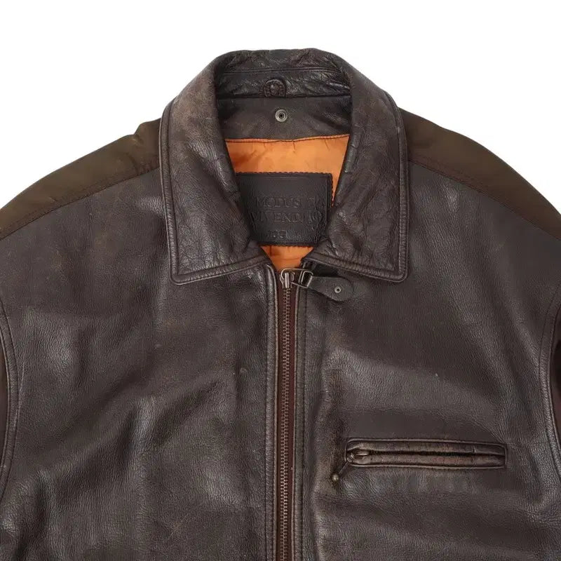 [BUNJANG] Modus Vivendi Vintage Cow Leather Jacket / 90s modus vivendi 빈티지 카우레더 자켓