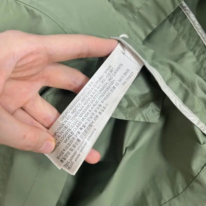 [BUNJANG] Massimo Dutti Khaki Windbreaker Jacket / 마시모두띠/상태굿 카키 바람막이 자켓 점퍼 M L/라덴