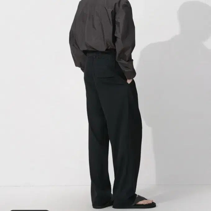[SOLD OUT] 새상품 시스템옴므 블랙 와이드 팬츠 34