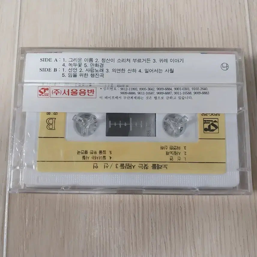 [BUNJANG] Noraereul Chajneun Saramdeul Vol. 3 Unsealed Cassette Tape / 노래를 찾는 사람들 3 미개봉 카세트 테이프