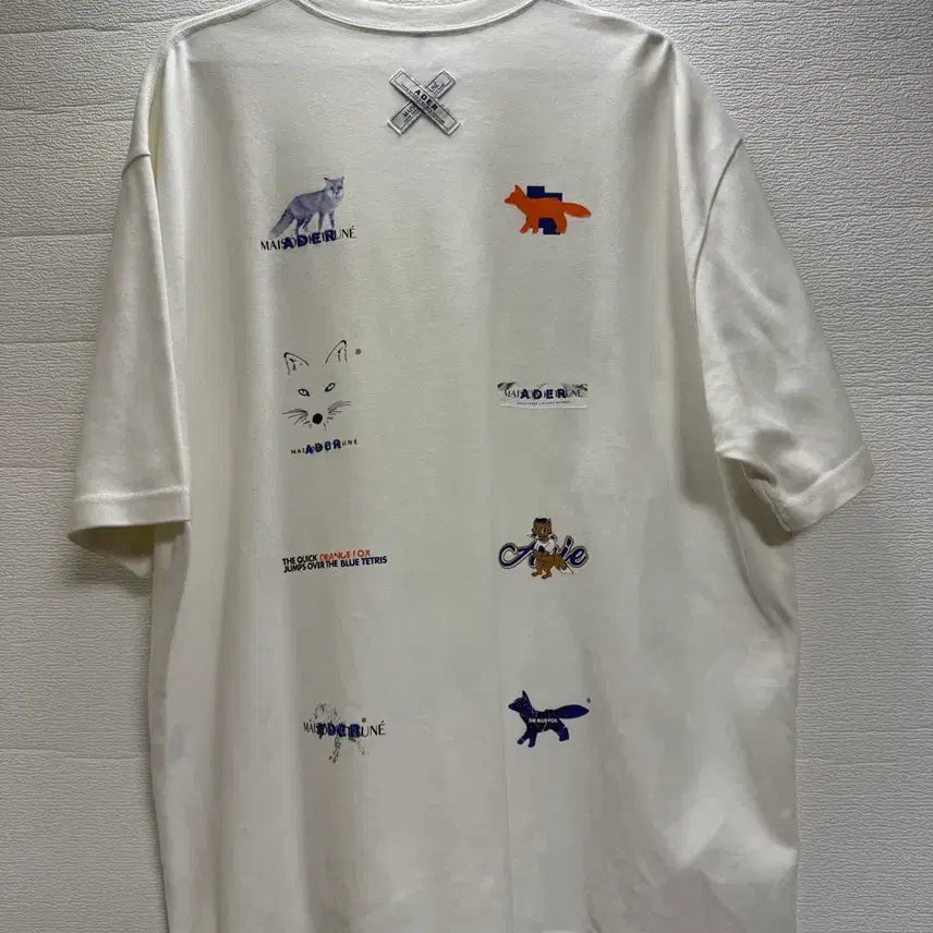 [SOLD OUT] ADERERROR 아더에러 x 메종키츠네 콜라보 티셔츠 [A2]