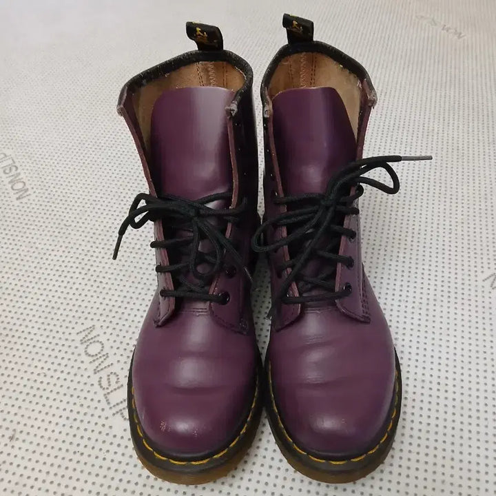 [BUNJANG] Dr. Martens Purple Leather Boots / 닥터마틴 퍼플 레더 부츠