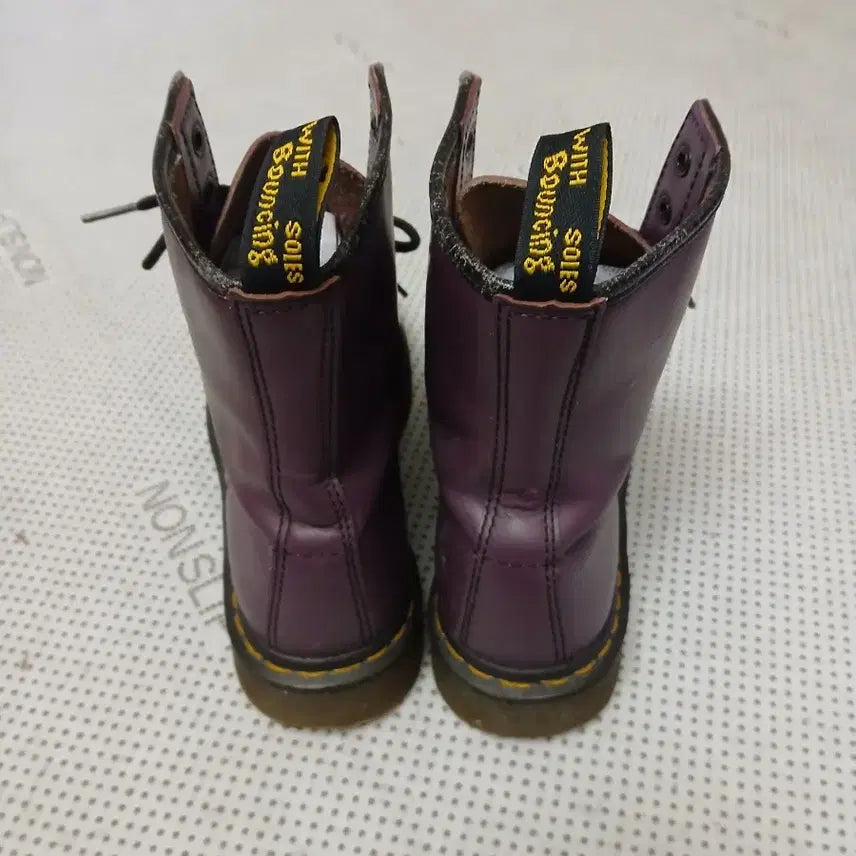[BUNJANG] Dr. Martens Purple Leather Boots / 닥터마틴 퍼플 레더 부츠