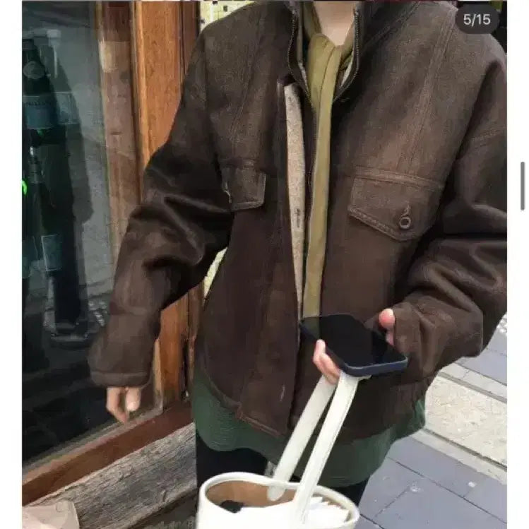 [SOLD OUT] 셀프서비스 빈티지 무스탕 블랙