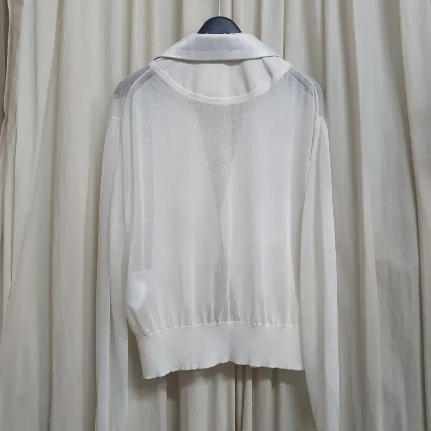 [SOLD OUT] 화이트 시스루 블레이저 자켓