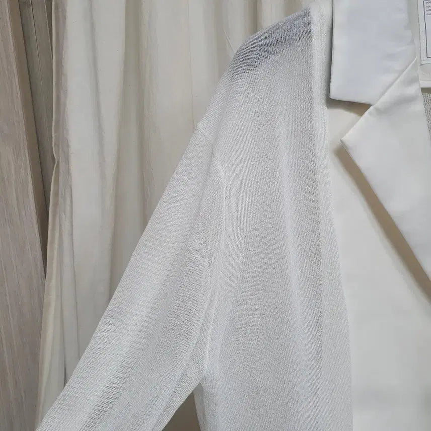 [SOLD OUT] 화이트 시스루 블레이저 자켓