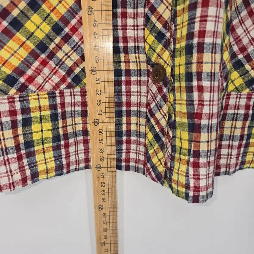 [BUNJANG] ALLA MODA Vintage Checkered Long Sleeve Shirt / 일본 빈티지 알라모다 체크무늬 긴팔 남방