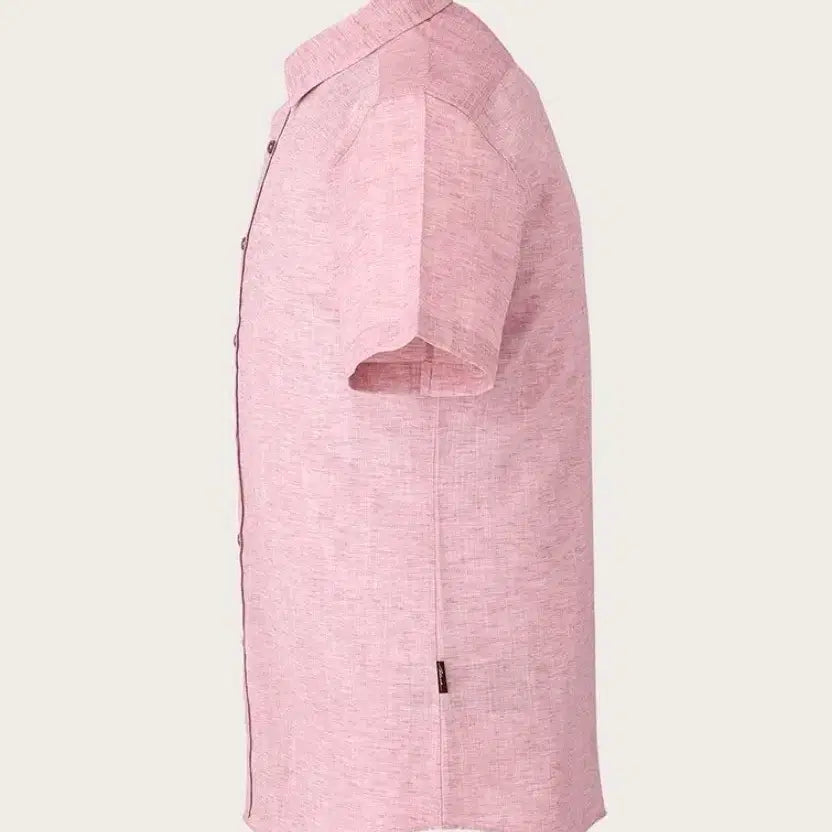 [BUNJANG] INDIAN Linen Blend Solid Short Sleeve Shirt / INDIAN110 새제품택부착 미개봉 린넨혼방솔리드 반팔셔츠