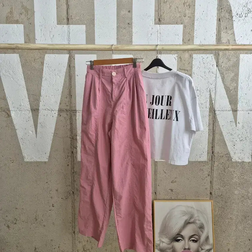 [BUNJANG] Basseulak Wide Two-Tuck Pants / 바스락 와이드 팬츠 투핀턱 바지