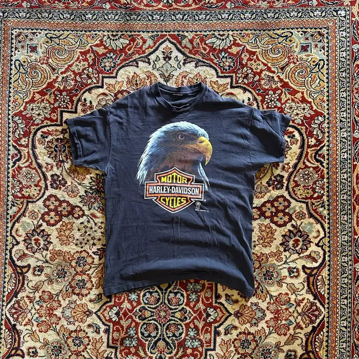 [BUNJANG] Harley Davidson Holoubek Eagle Vintage T-shirt / 80s  Harley davidson Holoubek Eagle - XL