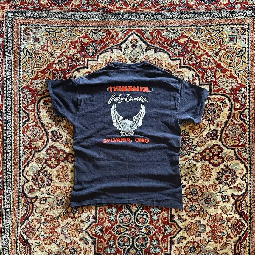 [BUNJANG] Harley Davidson Holoubek Eagle Vintage T-shirt / 80s  Harley davidson Holoubek Eagle - XL