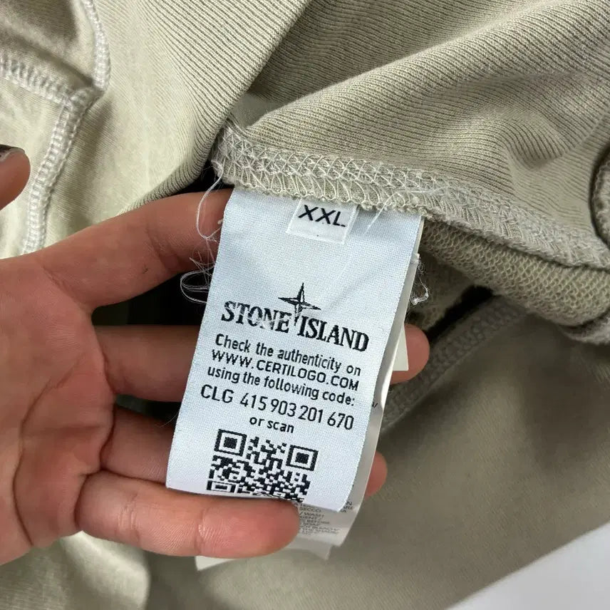 [SOLD OUT] Stone island  스톤 아일랜드 코튼 올리브그린 맨투맨