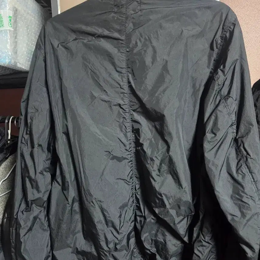 [BUNJANG] Stone Island Crinkle Reps Bomber Jacket - Black - L / 스톤아일랜드 크링클랩스 봄버 블랙 L