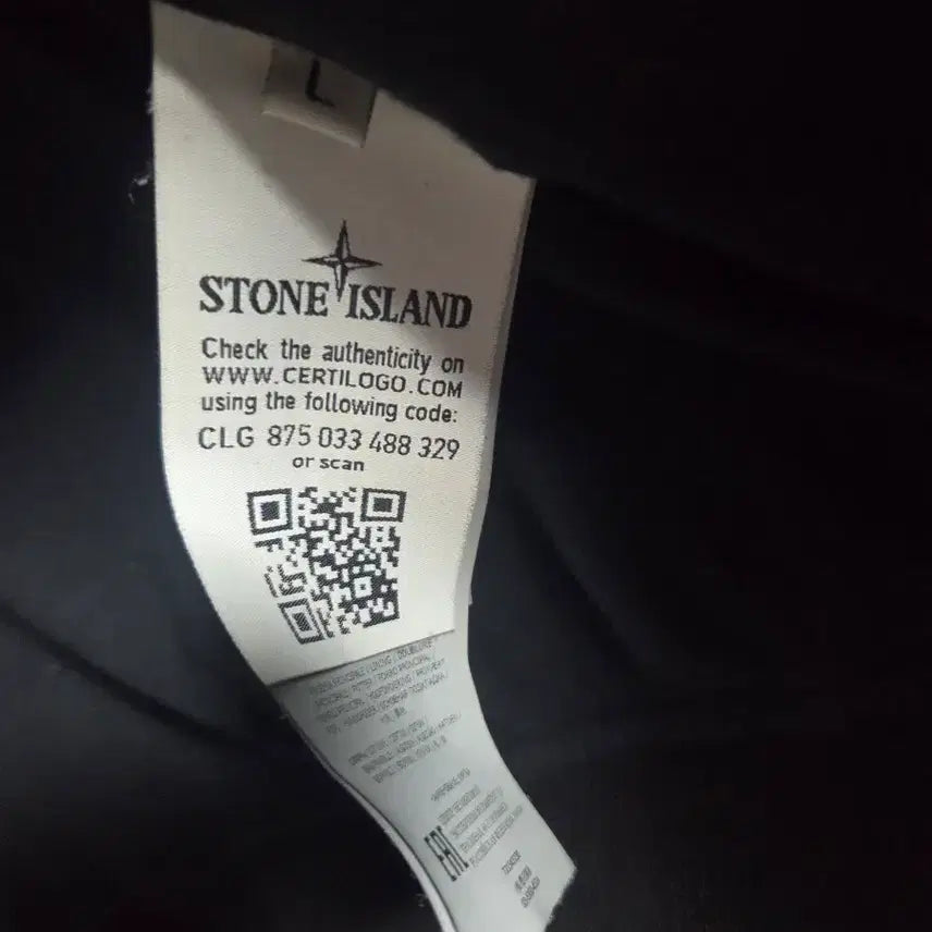 [BUNJANG] Stone Island Crinkle Reps Bomber Jacket - Black - L / 스톤아일랜드 크링클랩스 봄버 블랙 L