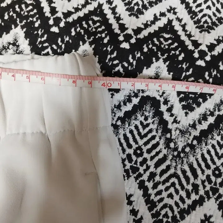 [BUNJANG] H&amp;M Coolmax Wide Pants / H&amp;M 화이트 쿨맥스 와이드 팬츠