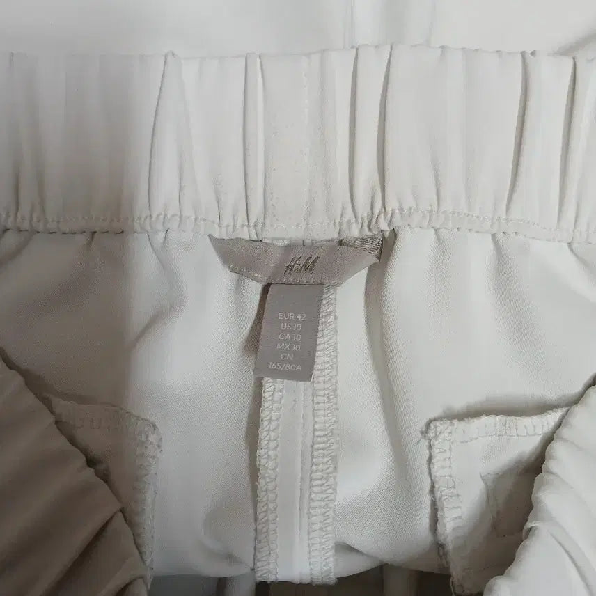 [BUNJANG] H&amp;M Coolmax Wide Pants / H&amp;M 화이트 쿨맥스 와이드 팬츠