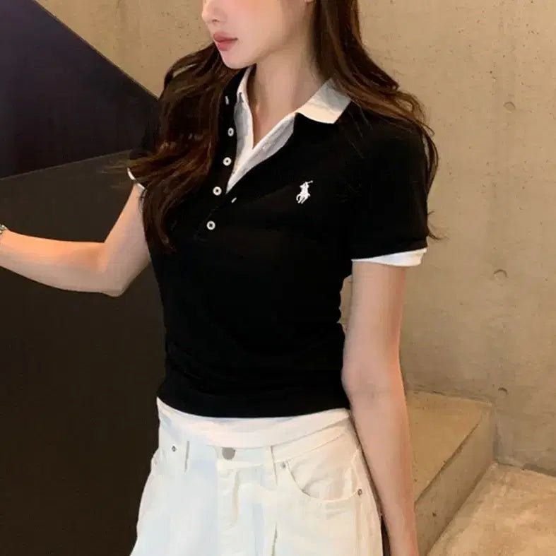 [BUNJANG] Polo Ralph Lauren Fit 5-Button Polo Shirt / 폴로 랄프로렌 피트 5버튼 카라티