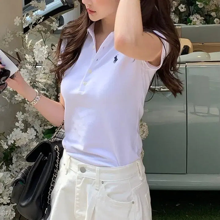 [BUNJANG] Polo Ralph Lauren Fit 5-Button Polo Shirt / 폴로 랄프로렌 피트 5버튼 카라티