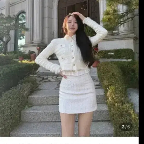 [BUNJANG] De Bella Snowflake Tweed Cardigan / DE BELLA 눈꽃 트위드 가디건 드벨라 수입의류