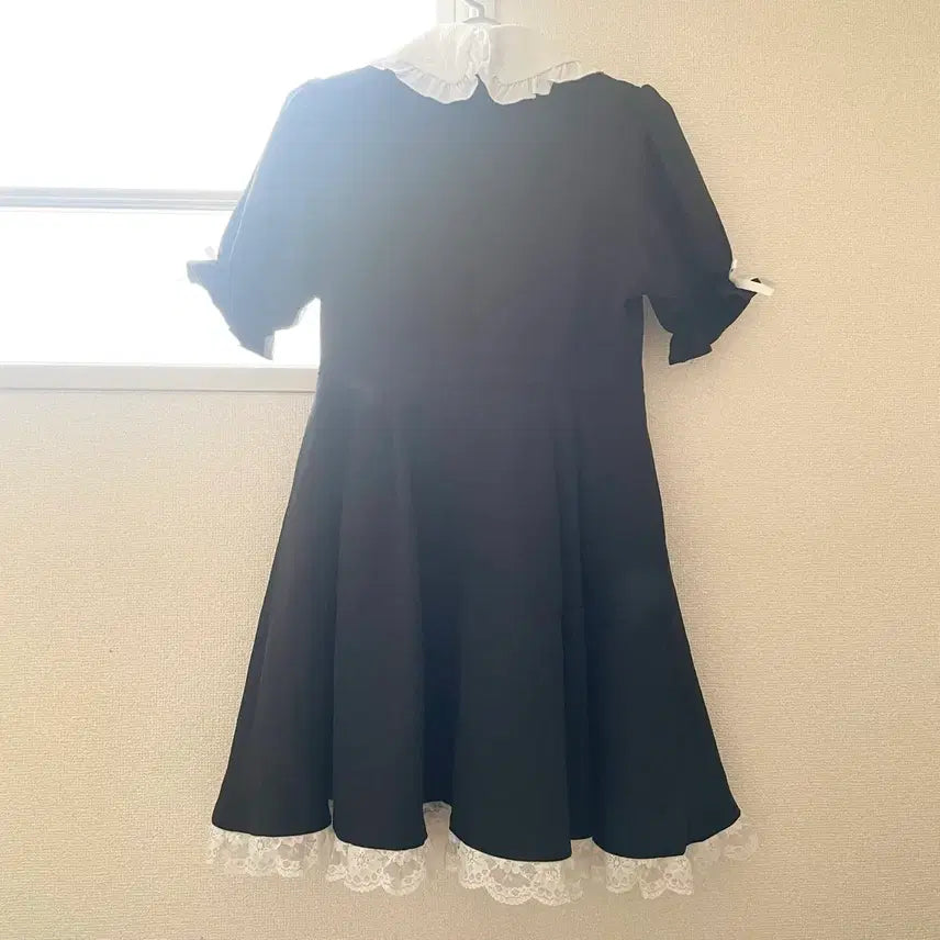 [BUNJANG] Logita Lace Collar Short Sleeve Dress / 로지타 레이스 카라 반팔 원피스 일브 양지뢰 양산형 지뢰계 섭컬 서브컬쳐