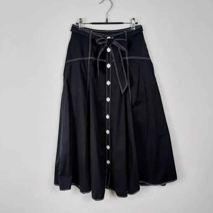 [SOLD OUT] 폴로 랄프로렌/리본 단추 롱 치마 스커트 여4 S/라덴
