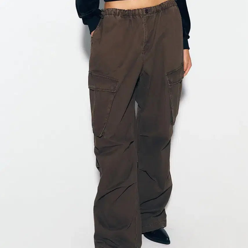[SOLD OUT] 애즈이프캘리 파라슈트 카고팬츠 브라운
