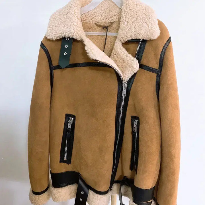 [BUNJANG] ALLSAINTS Sheepskin Shearling Belted Mouton / 몽빈티지(새옷)(M)ALLSAINTS올세인츠여자양가죽뽀글이무스탕
