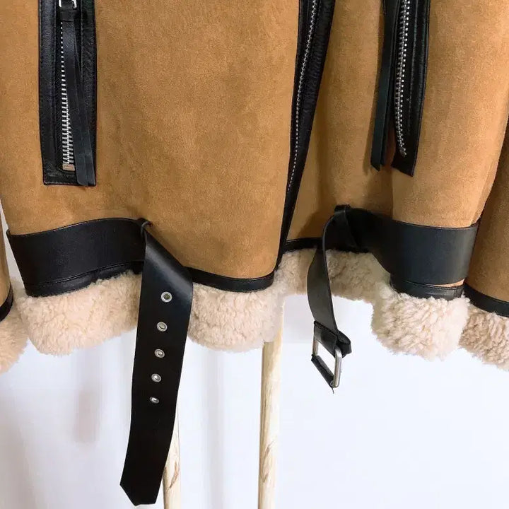 [BUNJANG] ALLSAINTS Sheepskin Shearling Belted Mouton / 몽빈티지(새옷)(M)ALLSAINTS올세인츠여자양가죽뽀글이무스탕