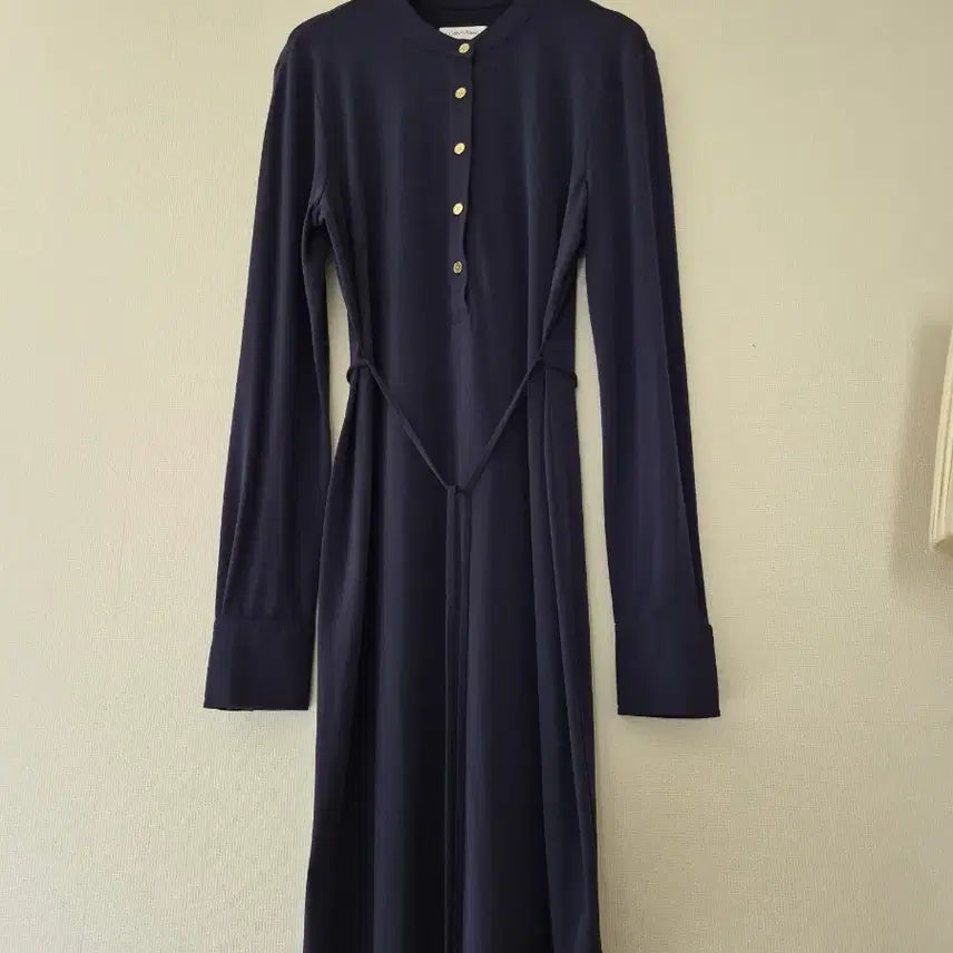[BUNJANG] Calvin Klein Navy Long Sleeve Dress / [캘빈클라인] 네이비 롱 슬리브 원피스