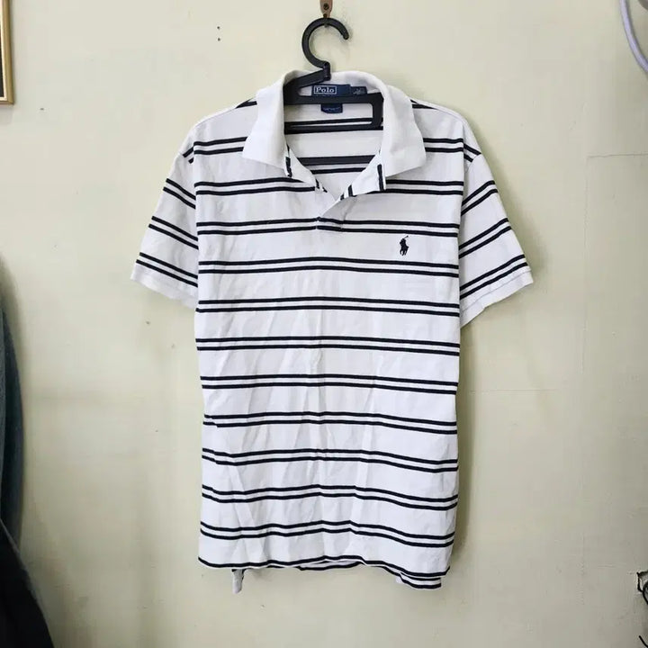 [BUNJANG] Polo Ralph Lauren Striped Short Sleeve Polo Shirt / [ M ] 폴로 랄프로렌 스트라이프 반팔 폴로