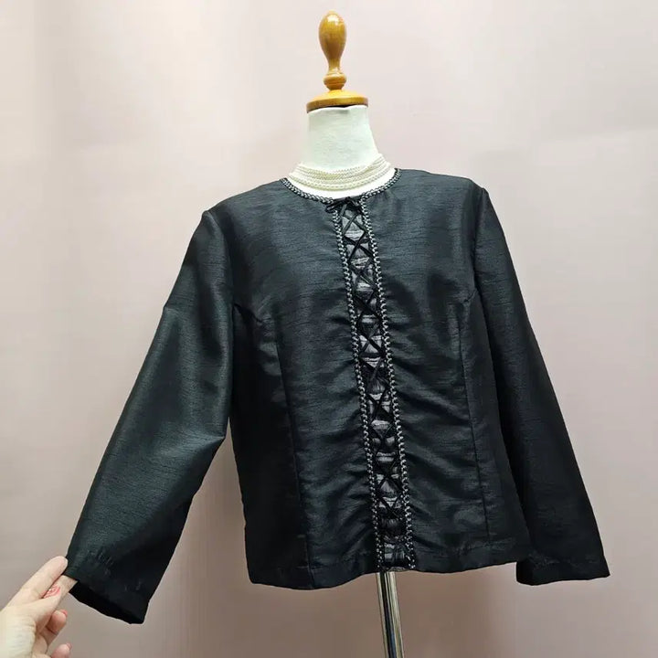 [BUNJANG] Jeon Sang Jin Black Blouse / 디자이너 전상진 블랙 블라우스
