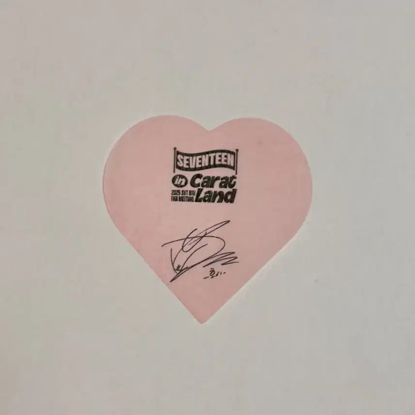 [BUNJANG] Seventeen Hoshi Signed Confetti / 캐럿랜드 캐랜 호시 사인 컨페티