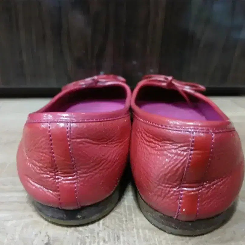 [BUNJANG] Gucci Red Ribbon Flat Shoes (35 1/2) / 구찌 레드 리본 플랫 슈즈 35 1/2( 225mm)