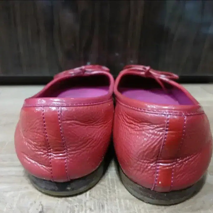[BUNJANG] Gucci Red Ribbon Flat Shoes (35 1/2) / 구찌 레드 리본 플랫 슈즈 35 1/2( 225mm)