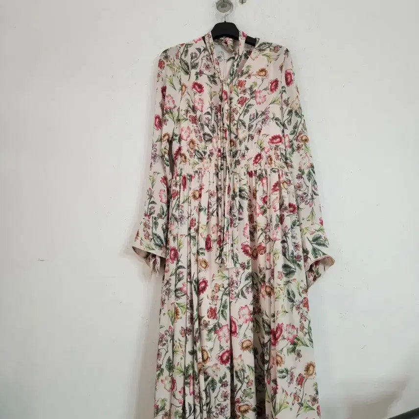 [SOLD OUT] 플라워 롱 원피스 꽃무늬 쉬폰 드레스