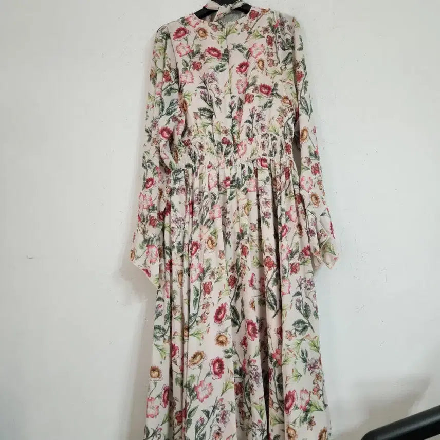 [SOLD OUT] 플라워 롱 원피스 꽃무늬 쉬폰 드레스