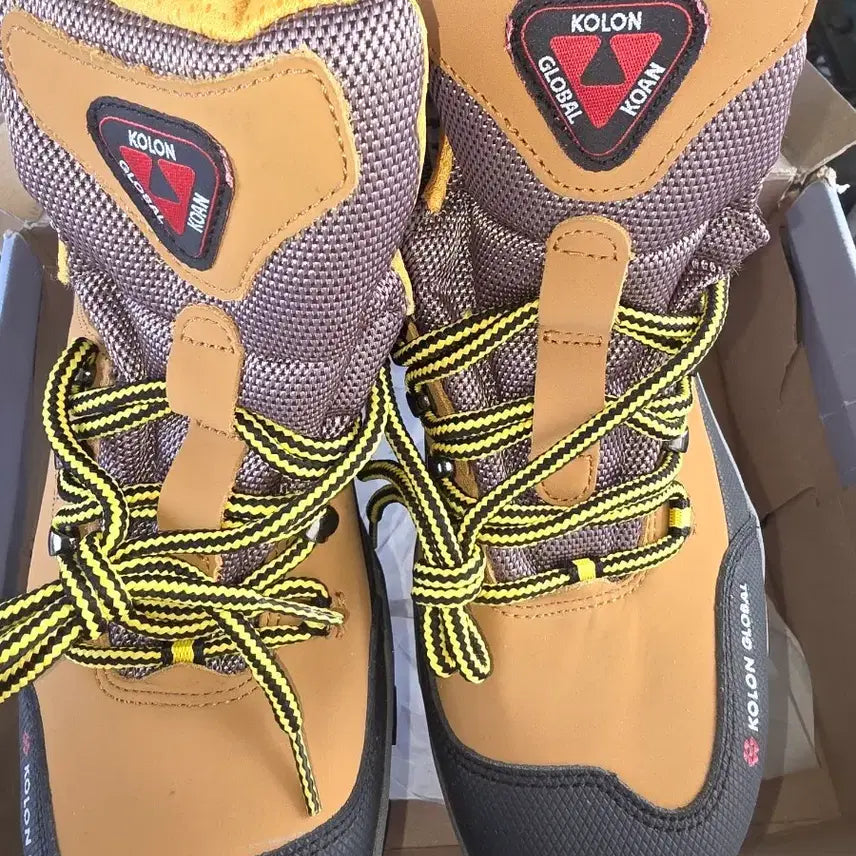 [BUNJANG] Kolon Leather Safety Boots / 코오롱.가죽 안전화.새상품