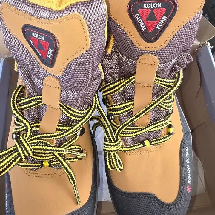 [BUNJANG] Kolon Leather Safety Boots / 코오롱.가죽 안전화.새상품