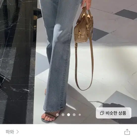 [SOLD OUT] 새상품)하와 블루아워 부츠컷데님(애쉬블루,롱s)
