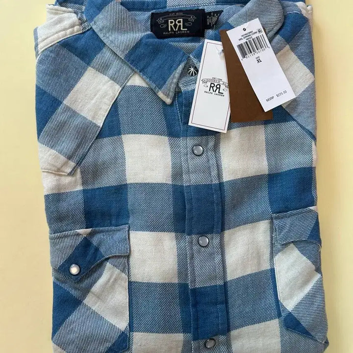 [BUNJANG] RRL Plaid Twill Western Shirt / RRL 더블알엘 플래드 트윌 웨스턴 셔츠 (새상품)