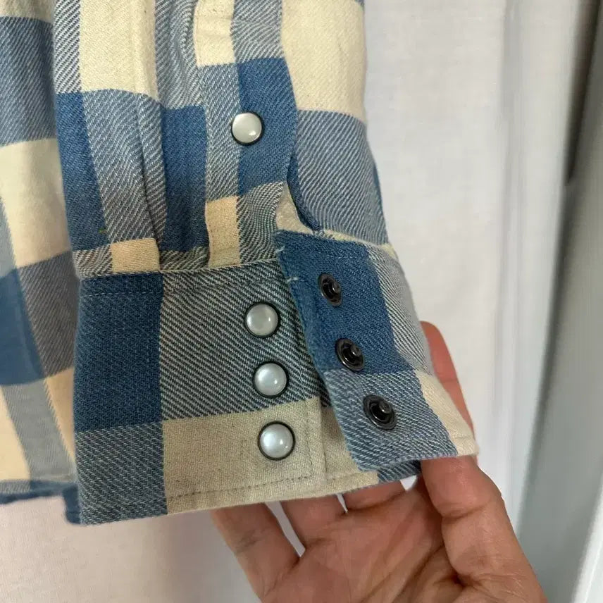 [BUNJANG] RRL Plaid Twill Western Shirt / RRL 더블알엘 플래드 트윌 웨스턴 셔츠 (새상품)