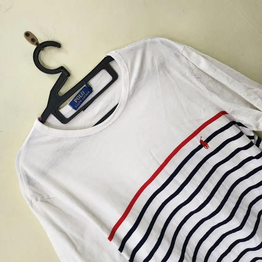 [BUNJANG] Polo Ralph Lauren Striped Short Sleeve T-Shirt / [ L ] 폴로 랄프로렌 스트라이프 반팔