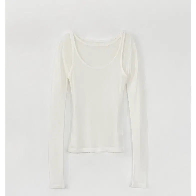 [BUNJANG] Leeds Angel Layered Tee / leeds 리즈 엔젤 레이어드티 Angel layered tee 화이트